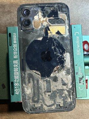 IPhone back glass repair.