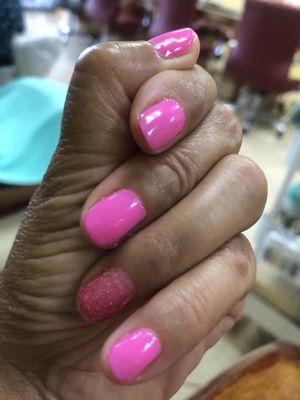 #pink #083 #Barbiepink #gelmanicure