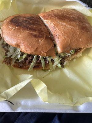 Carne Asada Torta...YUMMY & HUGE!!