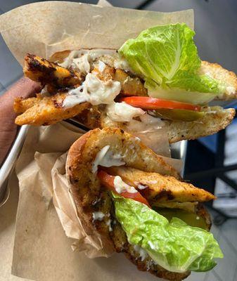 Grilled chicken sandwich