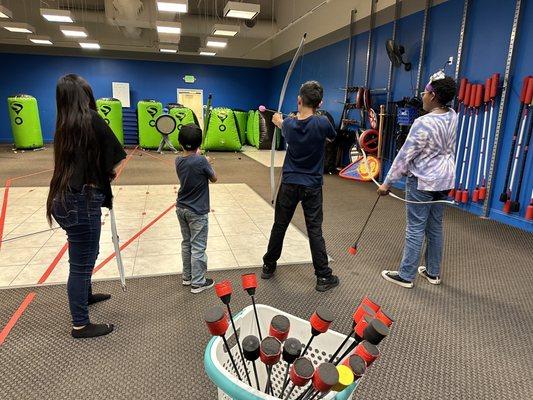 Archery class