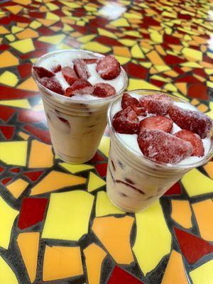 Fresas con Crema delicioso