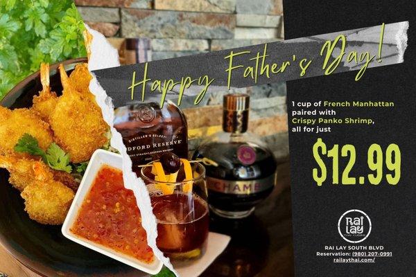 Folks ! Father's Day special! Don't miss out this special on special day !