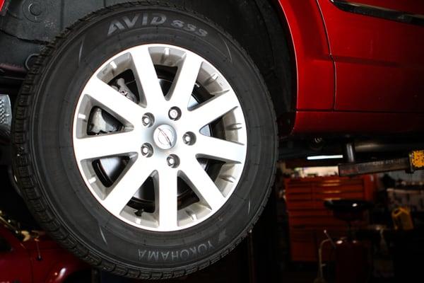 We stock popular tire brands, provide tire rotation, wheel alignment, and brake services for any make or model vehicle.