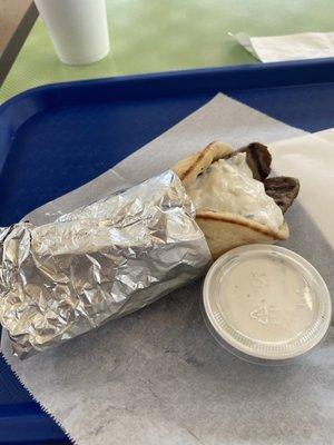 1. Traditional Lamb Gyro Sandwich