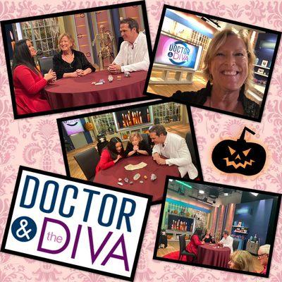 Tarot Card Reader Angela Lucy appeared on the Halloween episode of the new talk show, "Doctor & the Diva".