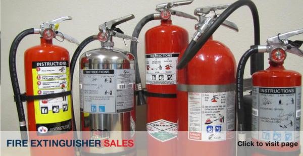 Fire extinguisher service: Sales, inspection, training and recharge.