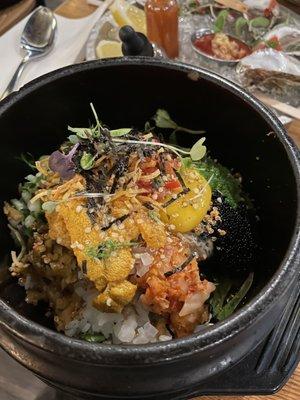 (D) Uni Bibimbap - Hot Stone