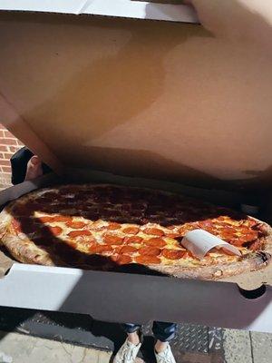 huge pizza