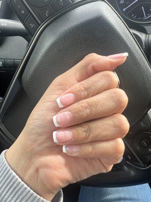 Gel French tip. Perfect!