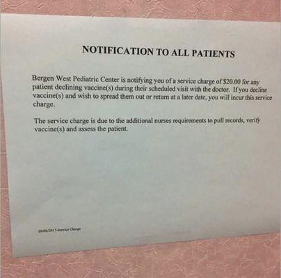 Notification to all patients