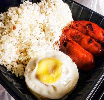 Sweet Longanisa Silog = $5.99