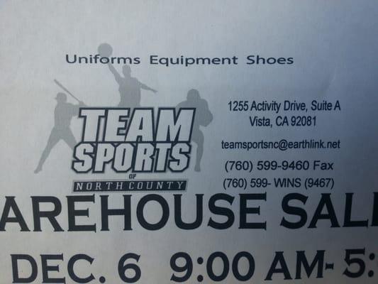 Warehouse Sale