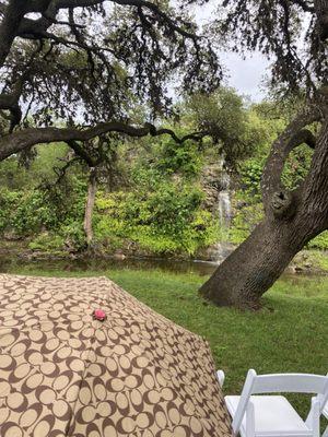 Outdoor wedding ceremony