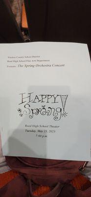 Spring orchestra concert