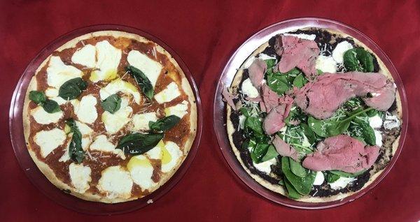 2 most popular grilled Pizzas flatbreads!