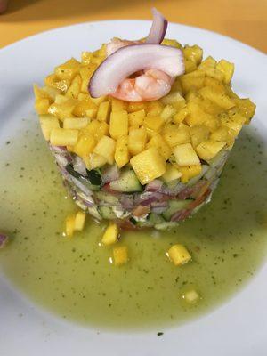 Ceviche Caldo de camaron