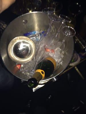 Bottle service gettin crushed