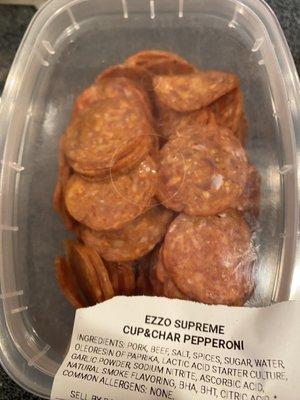 Ezzo's pepperoni. The King of Pepperoni