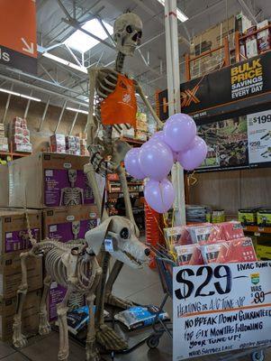 I always look forward to the Halloween displays that Home Depot has out every season