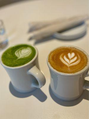 Matcha Latte & Latte