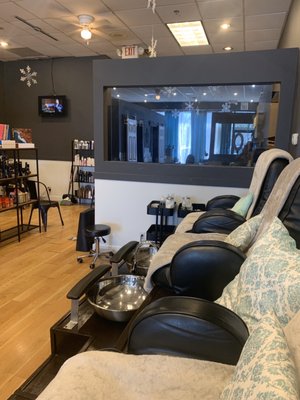 Pedicure area