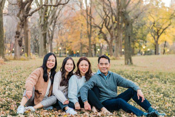 Family Classic Photo Session in Central Park, NYC