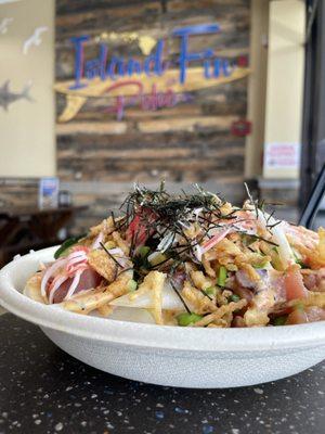 Ahi Tuna, Salmon, and Octopus Poké