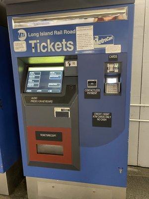 LIRR tix machine