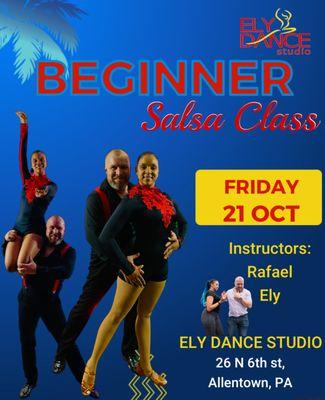 Starting oct 21/2022 until Dic. 9/2022
 
 8 Weeks Salsa COURSE