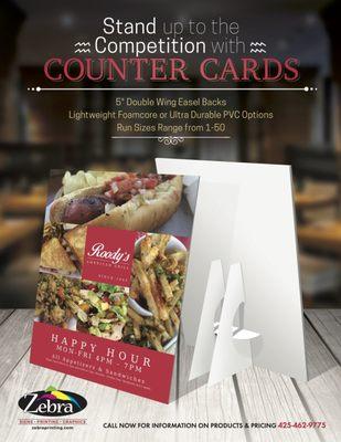 COUNTER display CARD