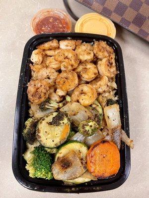 Regular hibachi plate - shrimp