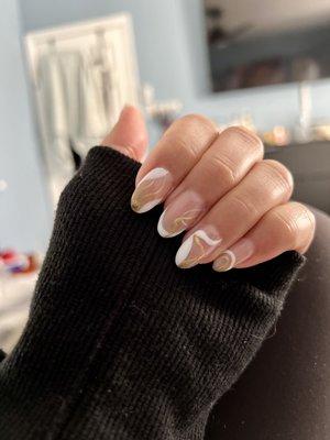 Natural Nails with gel done by Mindy