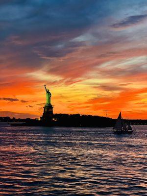 "Give me your tired, your poor, Your huddled masses yearning to breathe free,The wretched refuse of your teeming shore"