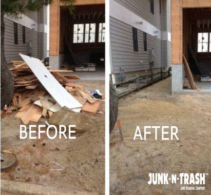 Junk-n-Trash Junk Removal Before and After