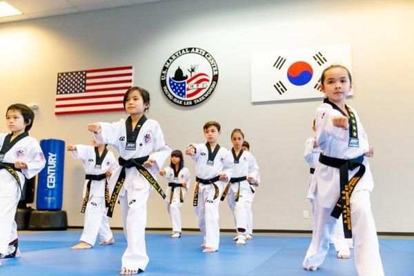 USMAC Junior Black Belts in Class!