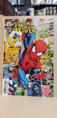 The 850th issue of the "Amazing Spider-Man".