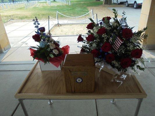 Ceremony and gun salute at a staging area...