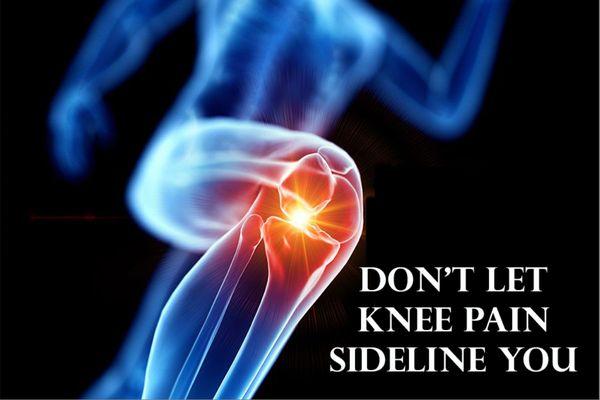 Ask about our Shockwave & PRF Therapies for knee pain.