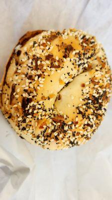 Everything bagel ( lox smear )