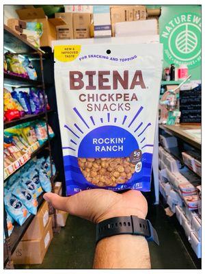 BIENA Chickpea Snacks. Your favorite afternoon snacks.  :D