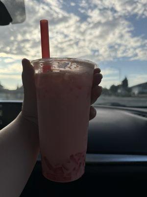 Strawberry milk tea $9.19