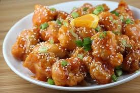 sesame chicken. must try it.