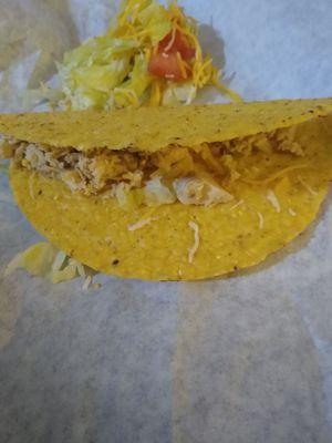 Meat is not fresh in the Tacos