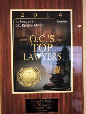 Recognition Orange County's Top Lawyers