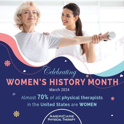 This women's history month, lets step towards better health. Contact AmeriCare PT today and book an appointment.