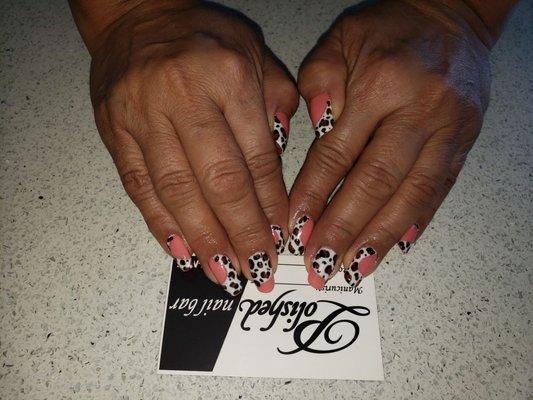 Pinterest had this design an Polish nail bar Did to perfection luv luv my  thnx Nancy