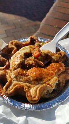 Lamb pie with stout gravy at broadway farmers market