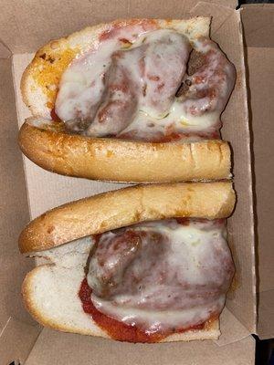 Berwyn Pizza -- meatball parm sandwich