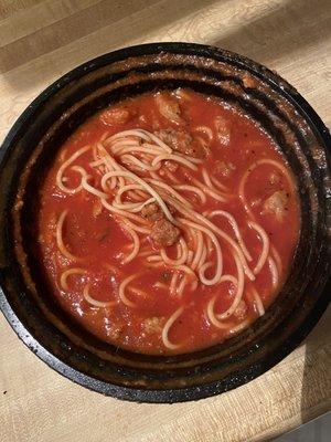 Spaghetti with meat sauce